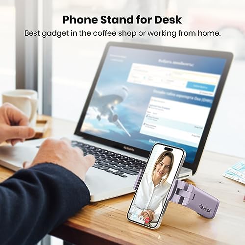2 Pack Klearlook Universal Airplane Phone Holder – 360° Rotating Airplane Phone Mount for Travel, Desk & Flight Use | Handsfree Adjustable Phone Stand | Travel Essentials Accessories – Enhanced Compatibility and Speed