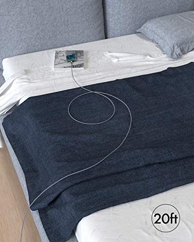 JALIXI 20 ft USB C Cable for Fast Charging – Ultra-Durable Type C Charger Cord Compatible with i Phone 15/16, Galaxy, PS5, Xbox Series X/S, Nintendo Switch & More – Unmatched Length & Enhanced Speed for Gaming and Streaming Power