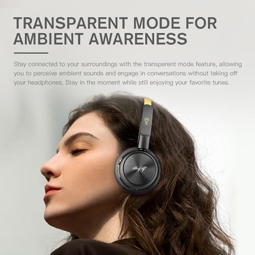Nostalgic Retro Wireless Bluetooth Headphones – 60-Hour Battery Life, Lightweight Comfort, Built-in Microphone, Dual Device Pairing & Custom Sound App for an Immersive 80 s & 90 s Audio Adventure – Ideal for Active Music Enthusiasts and Daily Listening
