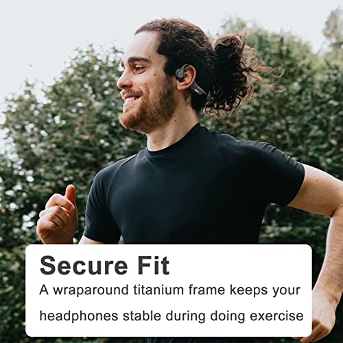 Ultra-Lightweight Bone Conduction Bluetooth Headphones – Waterproof Open-Ear Design for Enhanced Awareness and Comfort – Ideal for Sports, Workouts, and Hands-Free Calls with Crystal Clear Audio – Multi-Device Connectivity and Durable Performance for Active Lifestyles