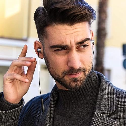 LUDOS Clamor Wired Earbuds – Premium Noise-Isolating In-Ear Headphones with Memory Foam Tips, Built-in Microphone, 5-Year Warranty – Perfect for i Phone and Samsung Users, Ideal for Students and Small Ears in Stylish Pink – Ultimate Sound Quality and Comfort for Everyday Use