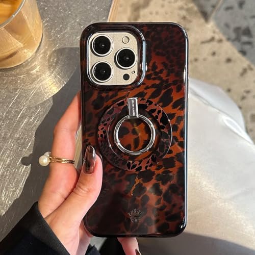 Transform Your i Phone 16, 15, 14, 13, 12 with VELVET CAVIAR’s Amethyst Purple Leopard Mag Safe-Compatible Grip – Stylish Magnetic Ring Holder & Adjustable Stand for Effortless Hands-Free Viewing, Secure Texting, and Enhanced Usability – Elevate Your Mobile Experience with Durable, Lightweight, and Customizable Accessory