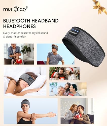 Revolutionary Bluetooth 5.4 Sleep Mask Headphones with Superior HD Sound Quality – Ultimate Comfort Music Headband Perfect for Travel, Yoga, and Running – Exceptional Gift Option for All, Featuring Unmatched Compatibility for an Elevated Listening Experience