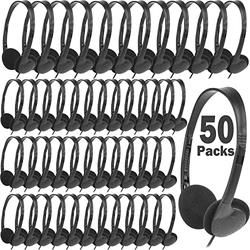 Vibrant 20-Pack Adjustable Classroom Headphones – Premium Wired Earphones for Enhanced Learning Engagement | Ideal for Schools, Libraries & Home Use | Durable, Comfortable Fit in a Colorful Variety for All Ages