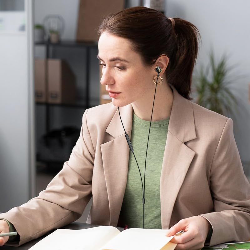 High-Performance USB C Earbuds for i Phone 16 & Samsung Galaxy – Premium Hi-Fi Stereo Wired Earphones with Noise Isolation, Integrated Microphone, and Convenient Volume Control for Unmatched Sound Quality Across Devices