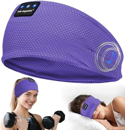 Revolutionary Bluetooth 5.4 Sleep Headphones Headband – Ultra-Thin Wireless Earphones for Uninterrupted Comfort During Sleep, Yoga, Running, and Jogging – Ideal Gift for Active Lifestyles and Relaxation Seekers
