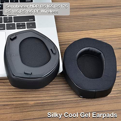 Premium Protein Leather Ear Pads for Sennheiser HDR RS165, RS175, RS185, RS195 Wireless Headphones – Enhanced Comfort with Added Thickness, Superior Sound Isolation, and Effortless Installation