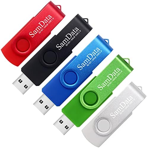 Maximize Your Storage with 128 GB USB Flash Drives 2 Pack – High-Speed Thumb Drives with LED Indicator for Effortless Data Backup and Transfer (Black) Ideal for Windows and Mac Compatibility