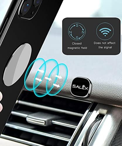 Experience Ultimate Versatility with SALEX 3-Pack Flat Black Magnetic Mounts – Ideal for Car Dashboard, Walls, and Fridges – Securely Hold Smartphones, Tablets, GPS Units, and Kitchen Utensils with Universal Compatibility – Strong Magnetic Grip, Residue-Free Adhesive, and Sleek Design for On-the-Go Organization – Elevate Your Productivity and Tidy Up Your Space Effortlessly