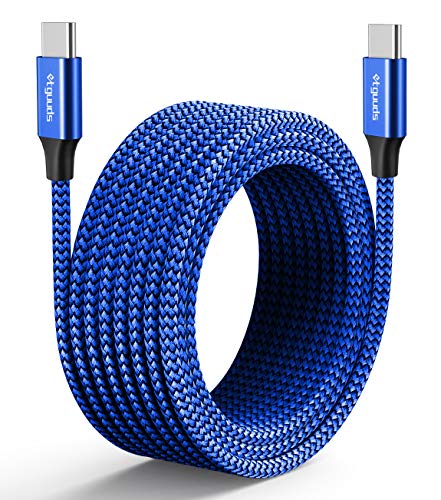 Ultra-Durable 16 ft USB C to USB C Cable – High-Speed PD Charging Cord with Braided Design, Ideal for Samsung Galaxy S21, Pixel, i Pad Pro 2020 & More – Unmatched Length for Ultimate Convenience and Performance