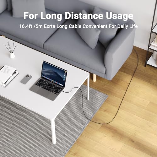 10 FT USB C 3.1 Gen 2 Cable – 2 Pack for High Speed 10 Gbps Data Transfer & 100 W Fast Charging, 4 K 60 Hz Video Output Compatible with Mac Book Pro, Galaxy S21, Thunderbolt 3 – Ultimate Connectivity Solution for Power Users