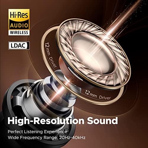 Unleash Superior Sound with Sound PEATS Bluetooth V5.3 Wireless Earbuds – Experience Hi-Res Audio with LDAC, Cutting-Edge Hybrid Active Noise Cancelling, 52 Hours of Continuous Playtime, and Ultra-Low Latency Gaming Mode for Immersive Entertainment. Designed for Ultimate Comfort, These Ergonomic Earphones Are Perfect for Music Lovers and Gamers Seeking Exceptional Clarity and Rich Bass. Elevate Your Listening Journey with Premium 12 mm Drivers and Seamless Bluetooth Connectivity, Ideal for Daily Use, Workouts, or Relaxation. Enjoy a Perfectly Tailored Fit and Enhanced Device Compatibility, Making Every Moment a Musical Escape.