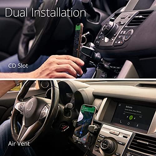 Upgrade Your Driving Experience with the i Ottie Auto Sense 2 Qi Wireless Charging Air Vent Phone Holder – Effortless Auto-Clamping Smartphone Mount for Secure Vehicle Access – Compatible with i Phone, Google Pixel, Galaxy, LG, Huawei & More – Tangle-Free One-Hand Operation for Enhanced Safety and Convenience in Every Journey
