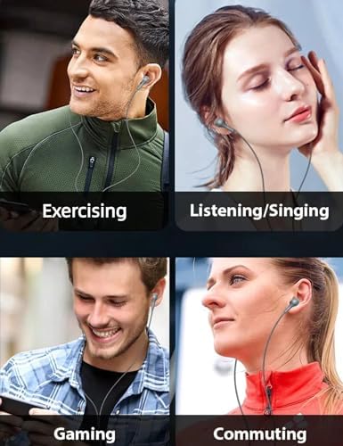 USB Type C Wired Earbuds – Superior Noise Cancelling In-Ear Headphones for i Phone 16 Pro, Samsung Galaxy Z Flip 7 & More – Magnetic Headset with Integrated Microphone for Android and i Pad A16, Pixel 9 – Ultra-Lightweight, Durable Design for Optimal Audio Experience and Long-Lasting Comfort