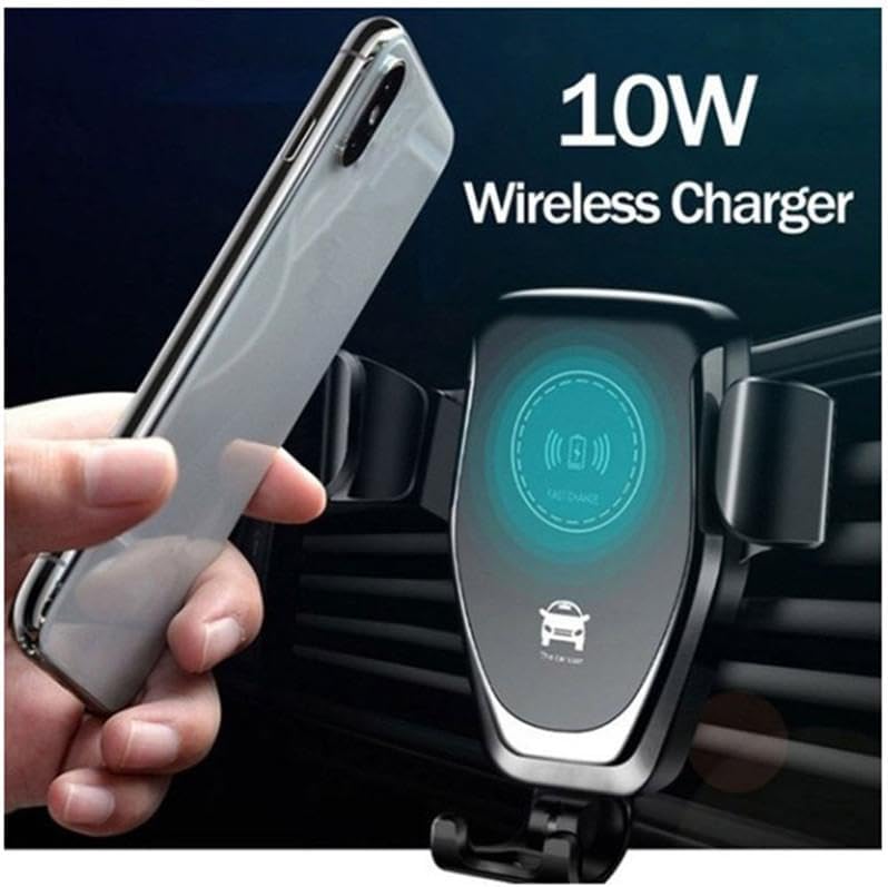 Elevate Your Driving Experience with the Q12 QI Wireless Car Phone Charger Holder – Universal Quick-Charging Air Vent Mount for Efficient Navigation and Seamless Power Delivery Compatible with Samsung and i Phone Devices
