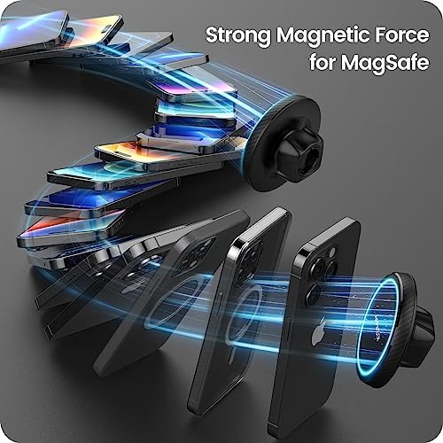 APPS2 Premium Mag Safe Car Mount for i Phone 16/15/14/13/12 – Advanced Dashboard Holder with Strong Suction & Wireless Charging Compatibility – Perfect for Safe Navigation and Hands-Free Calls