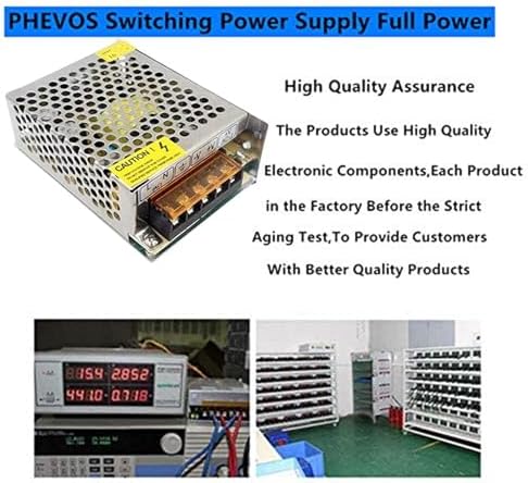 PHEVOS 12 A 5 V Universal Power Supply Adapter – High-Efficiency AC to DC Transformer for Raspberry Pi, CCTV, LED Lighting & Computer Projects – Reliable Power Solution with Safety Features for Enhanced Device Performance and Versatile Applications