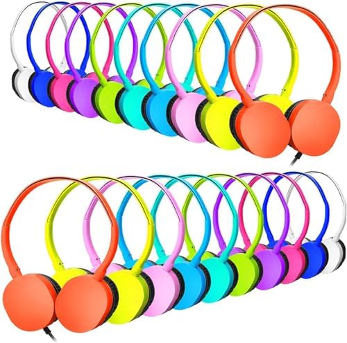 Classroom-Ready 10 Pack Kids Headphones – Ultra-Comfortable & Robust Earbuds for Students, Toddlers, and Teens – Superior Sound Quality & Multi-Device Compatibility – Perfect Headphone Set for Enriching Educational Engagement