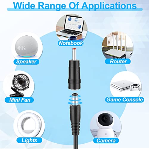 FARSENSE Versatile USB C to DC Adapter with 10 Connector Tips – 3.3 ft Barrel PD Trigger Cable for Effortless Voltage Switching and LED Voltage Display – Essential Power Solution for Laptops, Cameras, and More