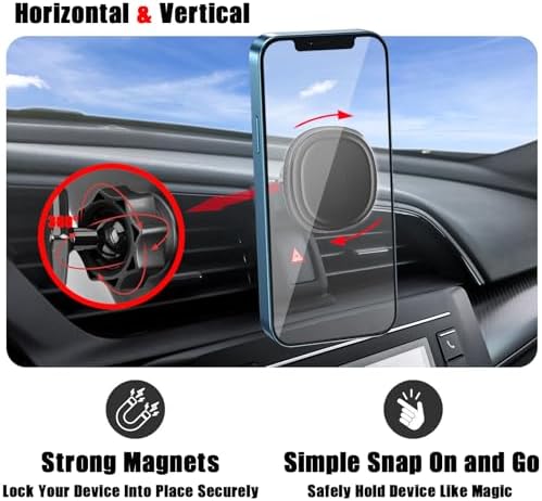 Revolutionize Your Driving with the Ultimate Magnetic Car Phone Holder for Honda Civic (2016-2021) – Air Vent Stand Mount for i Phone, Samsung & All Smartphones – Secure, 360-Degree Rotation for Unmatched Convenience & Hands-Free Navigation