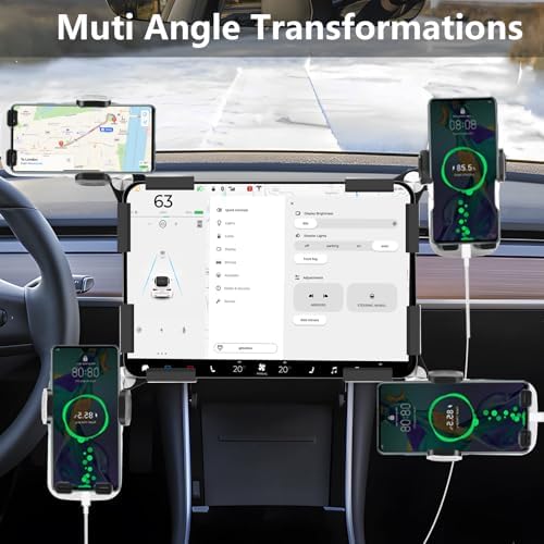 Mag Safe Magnetic Phone Mount for Tesla Model Y & Model 3 (2024) – Non-Adhesive, Universal Fit, Effortless Installation, Enhanced Safety & Style – Ultimate Accessory for Your Tesla Driving Experience
