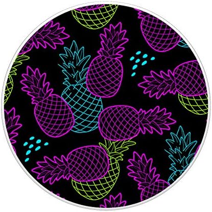 Aloha Beach Paradise Tropical Fresh Colorful Pineapple Fruit PopSockets PopGrip: Swappable Grip for Phones & Tablets – Enhanced Compatibility and Speed