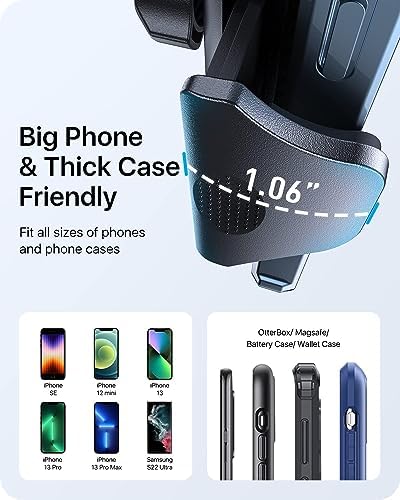 andobil Military-Grade Car Phone Holder Mount – Bumpy Road Resilient Dashboard & Windshield Universal Phone Holder for i Phone 16 Pro Max, 15, 14, 13 & Samsung Devices – Enhanced Stability, 360-Degree Rotation, and Easy Access to Navigation and Calls