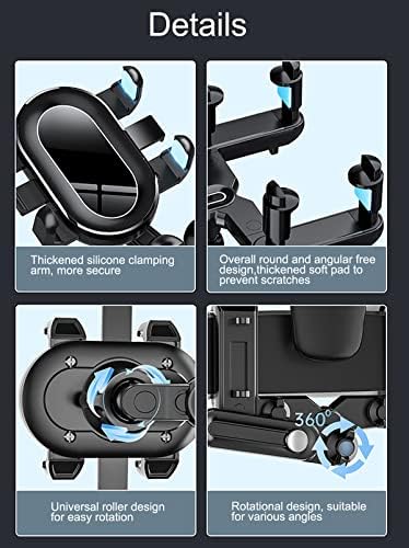 Revolutionary 360° Rotatable & Retractable Car Phone Holder – Adjustable Multifunctional Rearview Mirror Mount for All Mobile Devices with Secure Four-Clamp Design for Enhanced Safety and Convenience