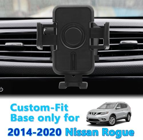 WAAPAK Car Phone Holder for 2014-2020 Nissan Rogue – Premium Smartphone Mount for Safe Driving, Enhanced Compatibility with Thick Cases, 360-Degree Rotation, Effortless Installation, Stylish Interior Accessory