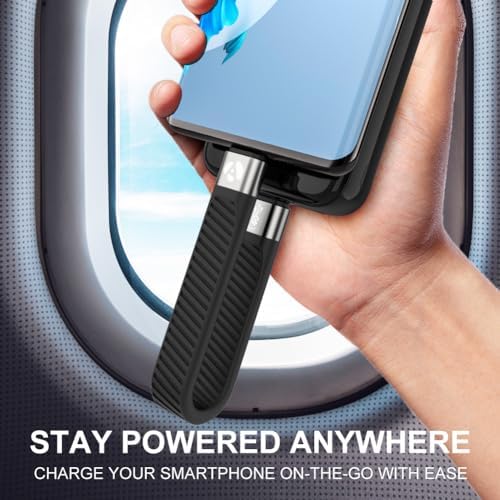 Ultra-Fast USB-C to USB-C USB4 Charger Cable – 5-Inch, 40 Gbps Data Transfer, 240 W Power Delivery, Thunderbolt 3/4/5 Compatible, Perfect for i Phone 15/16, i Pad, Mac Book, Samsung Galaxy, and More – Travel-Ready, Durable, High-Performance Cable for Enhanced Connectivity