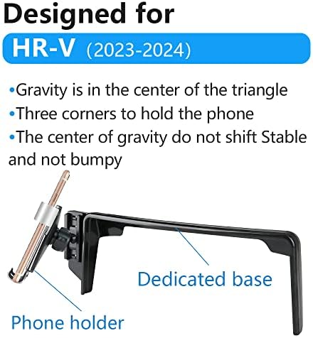 Honda HR-V 2023-2025 Premium Car Phone Holder – Secure Smartphone Mount with 360° Rotation, Quick-Release, and Charging Capability – Essential Auto Interior Accessory for Hands-Free Navigation and Entertainment