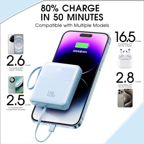 ATTCL 10000 m Ah Fast Charging Power Bank – Ultra-Portable Battery Pack for Travel & Outdoor Adventures – Dual USB Multi-Device Charger with Smart LED Display – Sleek, Lightweight Design for Phones, Tablets, and Laptops – Essential Travel Companion for Staying Connected