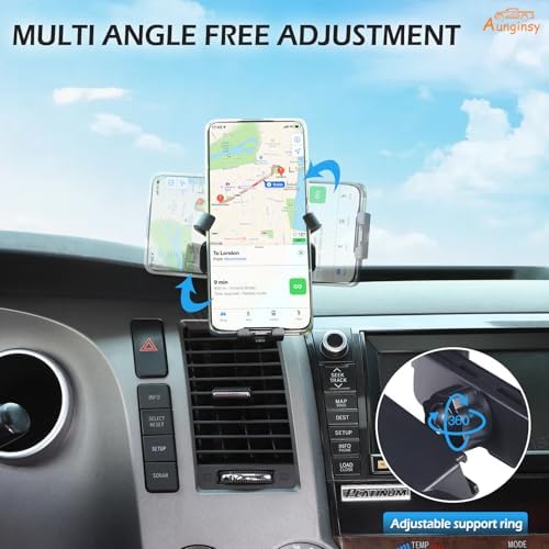 Transform Your Driving Experience with the Ultimate Car Phone Mount for Toyota Tundra & Sequoia (2007-2013) – Secure Dash Clip Holder for All Smartphones, Enhanced Stability & 360-Degree Rotation for Safe Navigation, Effortless Installation, and Sleek Design for Modern Interiors – Elevate Functionality and Safety on Every Drive