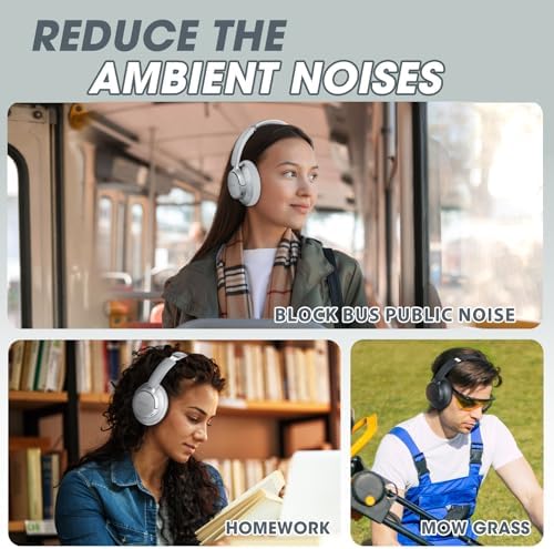 Unleash Your Audio Potential with BERIBES Premium Hybrid Active Noise Cancelling Headphones – Wireless Freedom, 70-Hour Playtime, Deep Bass Enrichment, Ergonomic Comfort, Fast Charging, and Versatile 3.5 mm Cable in Vibrant Blue for All-Day Enjoyment