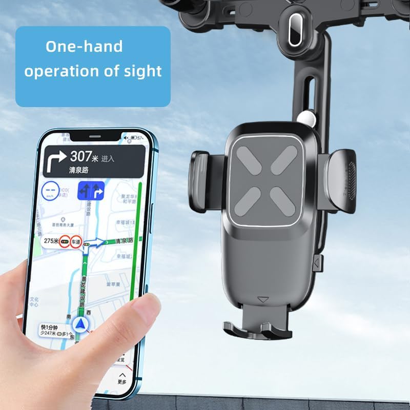 Revolutionize Your Driving Experience with Our Premium Mag Safe Car Mount – Secure Rear View Mirror Phone Holder for i Phone 16/15/14/13/12 Series & All Mag Safe Devices – Effortless Installation, Adjustable Viewing Angles, and Superior Magnetic Grip for Ultimate Safety and Convenience