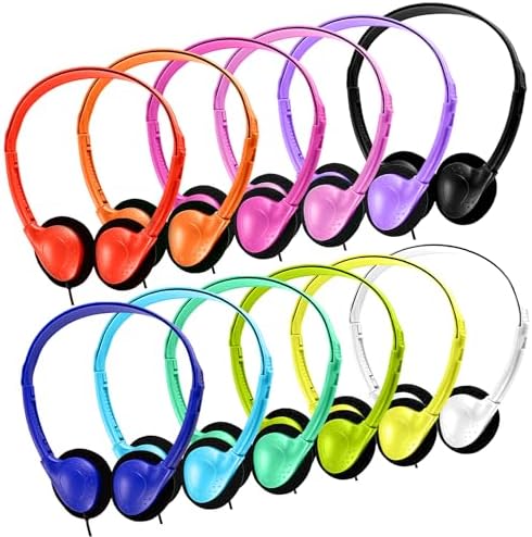 Classroom Audio Excellence: 30-Pack Durable Multi-Color Headphones for Engaging Learning – Perfect for Tablets, Laptops & PCs – Ideal Student Companion for Focused Study and Group Collaboration