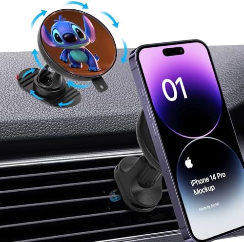 Elevate Your Driving Experience with the 15 W Mag Safe Magnetic Car Wireless Charger – 360-Degree Rotating Phone Holder for i Phone 14, 15 & 16 Pro – Effortless Installation on Dashboard or Vent for Ultimate Convenience and Fast Charging