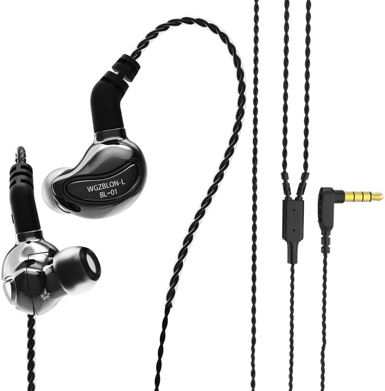 Unleash Immersive Audio with keephifi BLON BL01 In-Ear Headphones – Advanced 10 mm Bio-Fiber Diaphragm for Deep Bass & Effective Noise-Canceling; Perfectly Designed for Gaming, Sports, and Music – Lightweight Build with Detachable Cable for Optimal Device Compatibility and Zero Latency Sound Quality