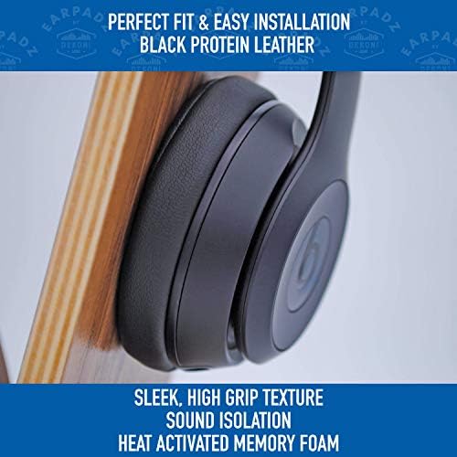 Upgrade Your Beats Solo 3 with Dekoni Memory Foam Earpad Replacement – Premium Soft Knit Jerzee Covers for Ultimate Comfort and Enhanced Audio Isolation – Quick Installation for Superior Listening Experience