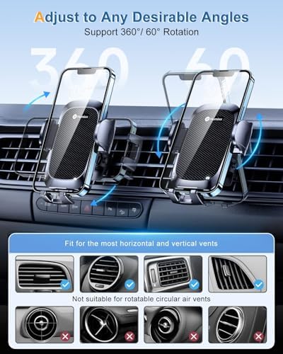 Mag Safe-Compatible Vacuum Suction Car Phone Holder – Versatile Magnetic Mount with Aerospace Alloy Arm for Tesla, Gym, Shower, and Smooth Surfaces – Secure Dashboard/Windshield Screen Solution for i Phone – 360-Degree Rotation for Optimal Viewing Angles and Hands-Free Safety