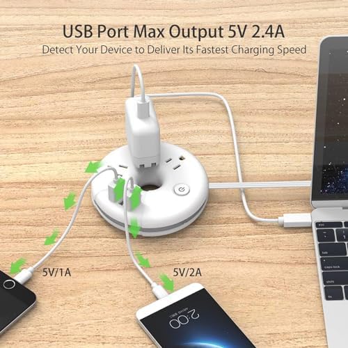 Compact Travel Power Strip – NTONPOWER 3 Outlets & 3 USB Ports (1 USB-C) for Effortless Charging on Cruises, Hotels & Home – 3 ft Short Extension Cord, Lightweight & Cruise Approved for Seamless Device Connectivity – Essential Travel Accessory for Adventurers & Tech Enthusiasts