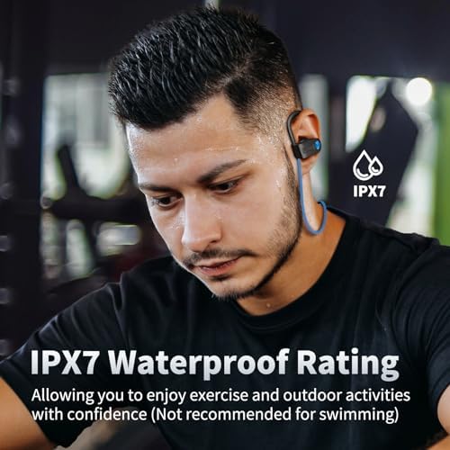 Premium IPX7 Waterproof Bluetooth 5.3 Earbuds – Wireless Sports Headphones with 16-Hour Playtime, Stereo Bass, and Secure Earhooks for Enhanced Performance in Running and Workouts – Ultimate Audio Freedom and Durability for Active Lifestyles