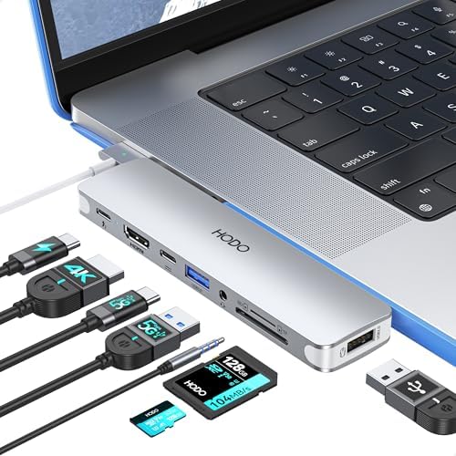 Unlock Your Mac Book’s Full Potential with the Premium 8-in-2 USB C Hub HDMI Adapter – Ultimate Thunderbolt 3 & 10 G USB Data Ports, Stunning 4 K Output, and Sleek Compact Design for 2018-2025 Mac Book Pro & Air Models – Effortless Connectivity, Fast Transfers, and Seamless Streaming for Professionals on the Go!