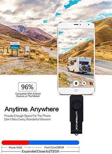 Wansenda 128 GB USB C Dual Connector Flash Drive – High-Speed USB 3.0/3.1 Memory Stick for Effortless Data Transfer on Android, PC, and Mac – Compact and Durable Storage Solution for Photos, Videos, and Files