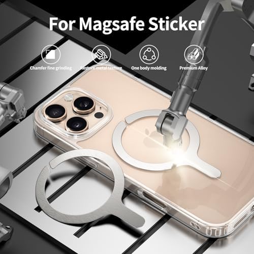 Ultra-Thin Mag Safe Metal Plate Kit – 2-Pack Versatile Magnetic Adapter for Seamless Phone Case Integration, Wireless Charging, and Secure Mounting – Stylish Multicolor Finish for Enhanced Connectivity and Fast Charging Experience