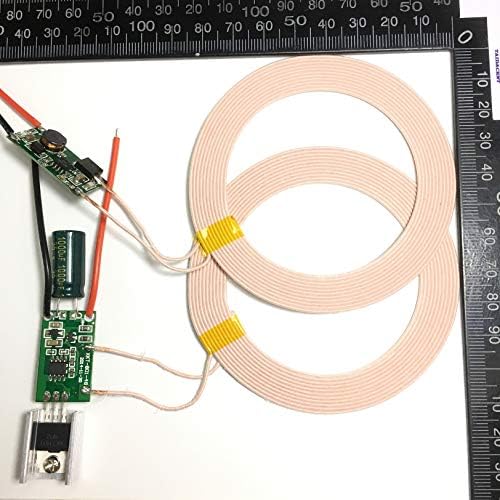 Taidacent High-Efficiency Wireless Power Supply Module – Versatile Inductive Charging Coil with 12 V-24 V Input and 5 V 2 A Output for Enhanced Device Compatibility and Optimal Charging Speed – Ideal for Home, Office, and Industrial Use