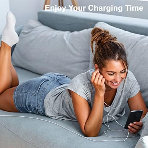 3 Pack of 10-Foot Apple MFi Certified Lightning Cables – Durable USB Charger for i Phone Models 14, 13, 12 Pro/Pro Max, XR, X, 8, 7, 6, 5 Plus, SE – Fast Charging & Extended Reach for Home and Office Use