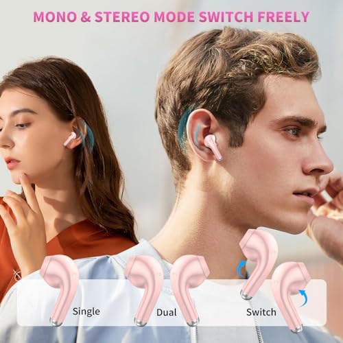 Revolutionary True Wireless Earbuds with Advanced Bluetooth 5.3 Technology – Unmatched Noise-Canceling Earphones Compatible with i Phone 16 Pro Max & Samsung Galaxy S25 – Lightweight Ergonomic Design, Superior HD Microphone, and Extended Battery Life for Ultimate Audio Freedom