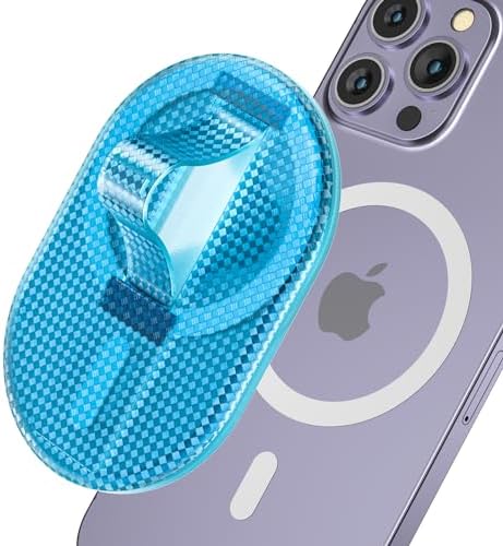 AUROX Mag Safe Phone Grip with Kickstand & Finger Loop – Premium Magnetic Holder for i Phone 12-16 Series in Sleek White – Unmatched Stability & Hands-Free Viewing for Ultimate User Convenience