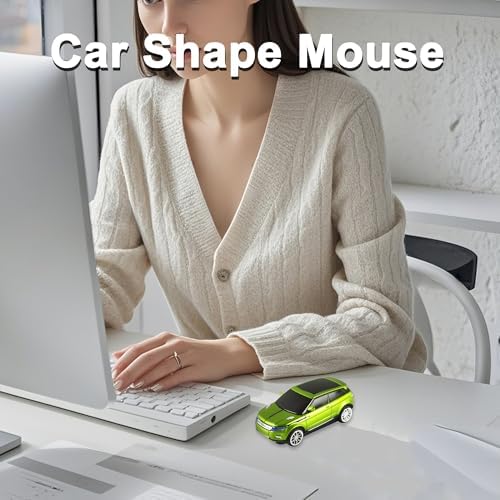 Rev Up Your Productivity with the CHUYI Sports Car Wireless Optical Mouse – Unique 1600 DPI Design for Effortless Navigation and Stylish Office Setup (Green) – Perfect Cordless Accessory for PC, Laptop, and School Use